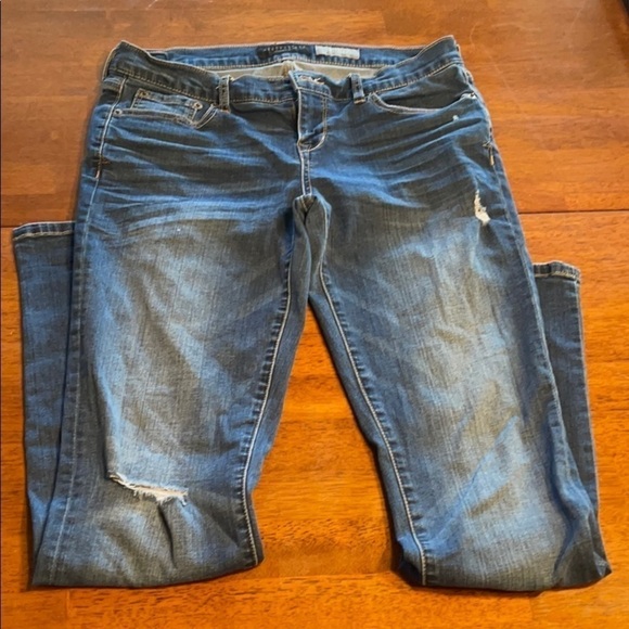 Aeropostale skinny jeans size 8 medium wash denim - Picture 2 of 5